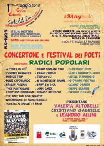 locandina primo maggio isola 2016