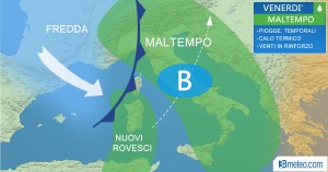 meteo italia venerdi 2