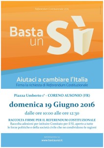 raccolta firme referendum