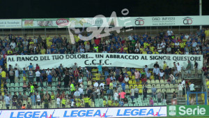striscione_questore_Frosinone-Entella