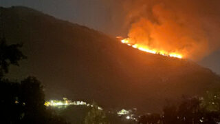 Fiamme nella notte sui monti tra Vicalvi e Posta Fibreno/ 2