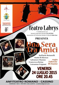 Locandina Una sera tra amici-Cassino