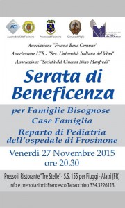 serata beneficenza